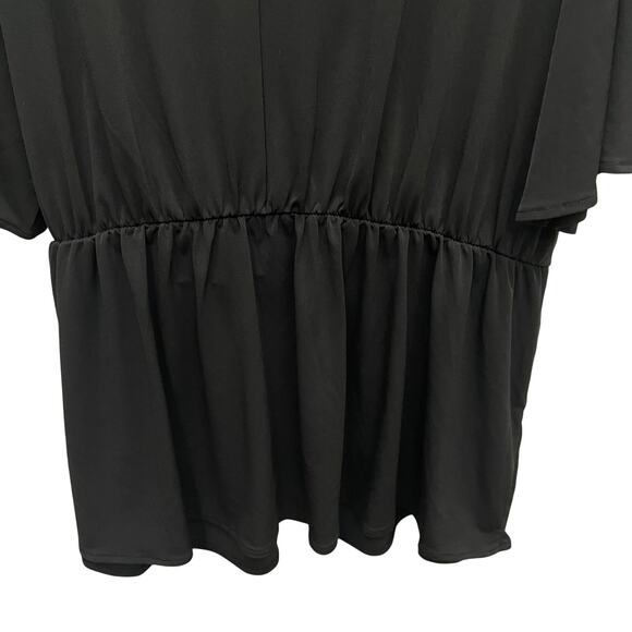 Lane Bryant Black Knit Top Upper Front Panel With Ties Size 22/24 - Picture 10 of 10